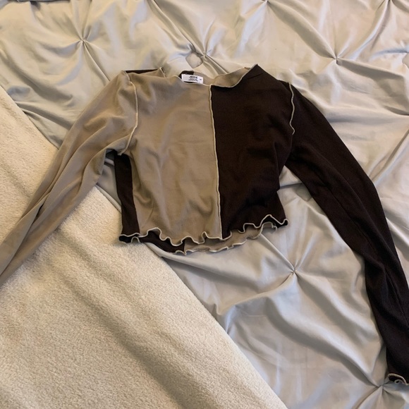 Color block long sleeve shirt - Picture 2 of 4